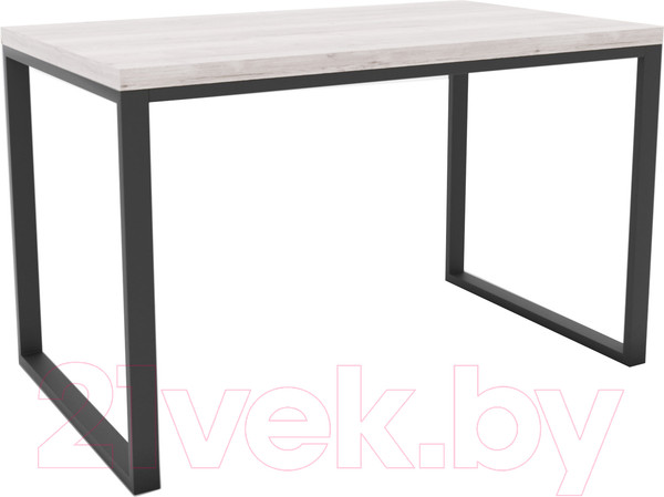 Изображение товара Письменный стол Hype Mebel Чикаго 120x60 (черный/древесина белая)