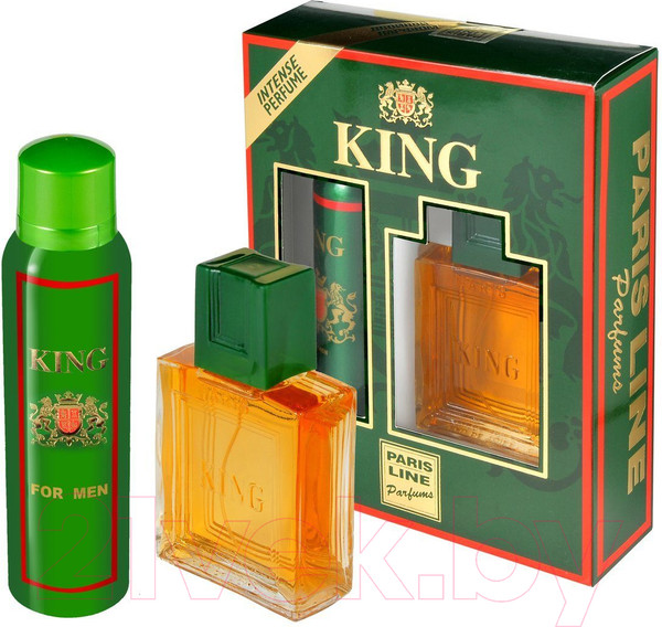 Изображение товара Парфюмерный набор Paris Line King Туалетная вода 100мл+Дезодорант 150мл