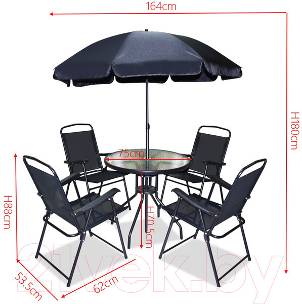 Изображение товара Комплект садовой мебели Sundays LUC-131 (Brown)