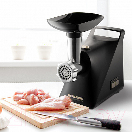 Изображение товара Мясорубка электрическая Redmond RMG-1244-6 (черный/шампань)