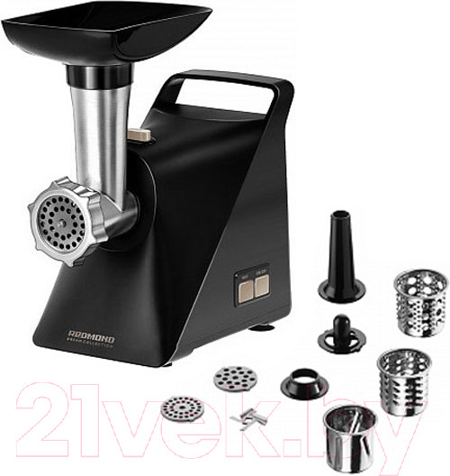 Изображение товара Мясорубка электрическая Redmond RMG-1244-6 (черный/шампань)
