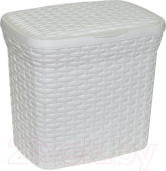 Изображение товара Корзина Violet Ротанг для стирального порошка / 421106 (10л, белый)