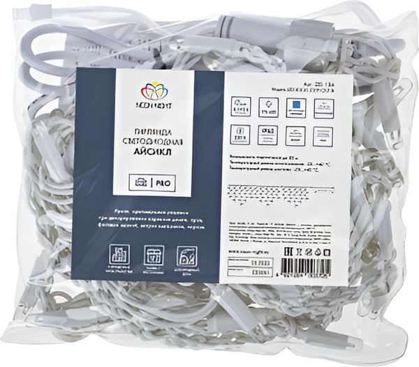 Изображение товара Светодиодная бахрома Neon-Night Айсикл 255-141 (4.8x0.6м, желтый)