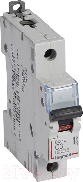 Изображение товара Выключатель автоматический Legrand DX3-E C3 1П 6000/6kA / 407258