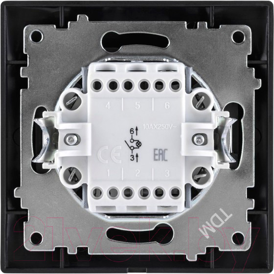 Изображение товара Выключатель TDM Лама SQ1815-0604 (графит)