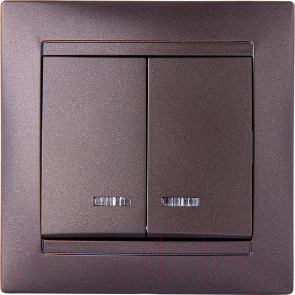 Изображение товара Выключатель TDM Лама SQ1815-0505 (шоколад)