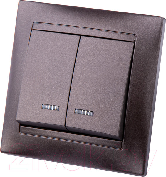 Изображение товара Выключатель TDM Лама SQ1815-0505 (шоколад)