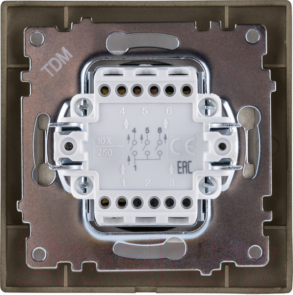 Изображение товара Выключатель TDM Лама SQ1815-0703 (бронза)