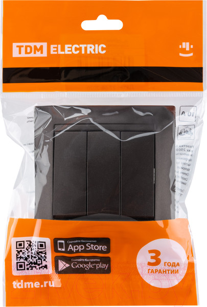 Изображение товара Выключатель TDM Лама SQ1815-0503 (шоколад)