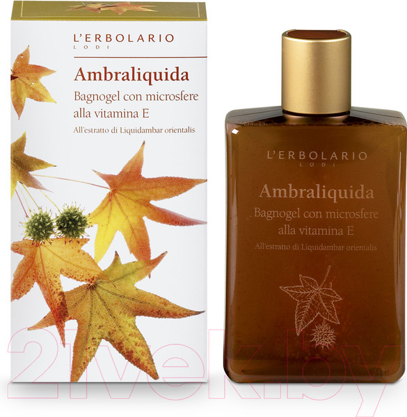 Изображение товара Гель для душа L'Erbolario Амбровое дерево с микрогранулами с витамином Е (250мл)
