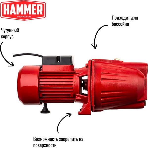 Изображение товара Садовый насос Hammer NAC900JET (641205)