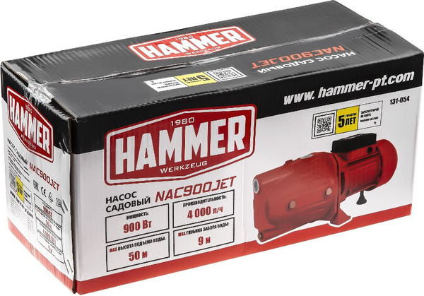 Изображение товара Садовый насос Hammer NAC900JET (641205)
