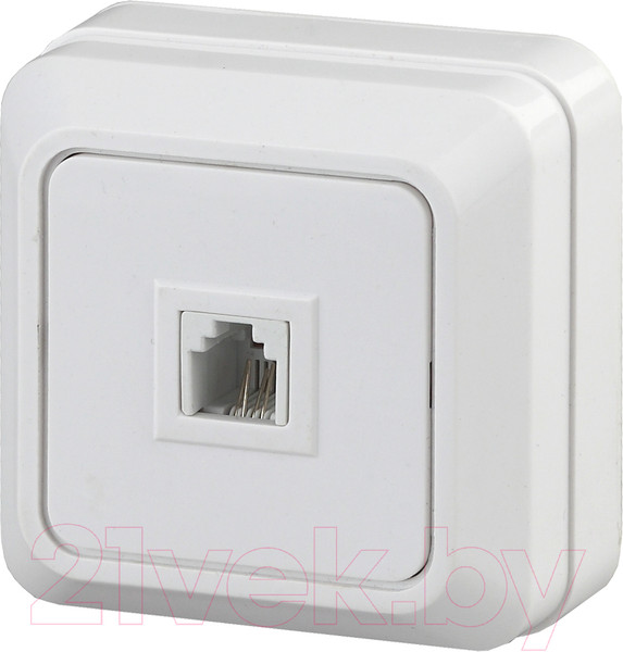 Изображение товара Розетка INTRO Quadro 2-302-01 / Б0027661 (белый)