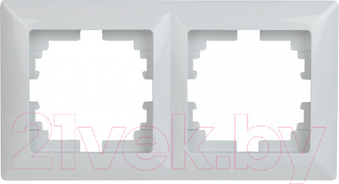 Изображение товара Рамка для выключателей и розеток INTRO Solo 4-502-01 / Б0043410 (белый)