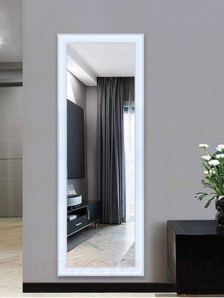 Изображение товара Зеркало Декарт Настенное в багете 8Л2438 (белый)