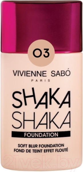 Изображение товара Тональный крем Vivienne Sabo Shaka Shaka с натуральным блюр эффект 03 золотисто-бежевый (25мл)