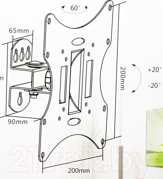 Изображение товара Кронштейн для телевизора Ultramounts UM 858 (черный)