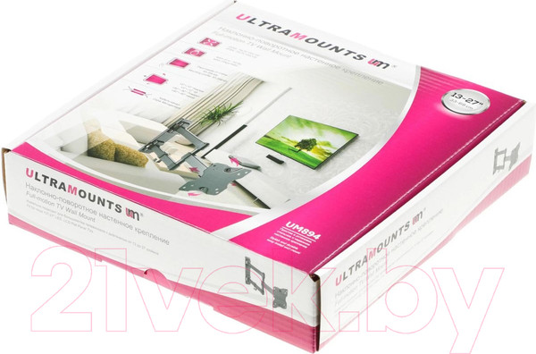 Изображение товара Кронштейн для телевизора Ultramounts UM 894 (черный)