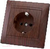Изображение товара Розетка TDM Лама SQ1815-0423 (венге)