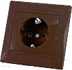 Изображение товара Розетка TDM Лама SQ1815-0523 (шоколад)
