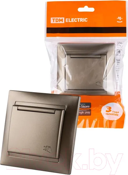 Изображение товара Розетка TDM Лама SQ1815-0726 (бронза)