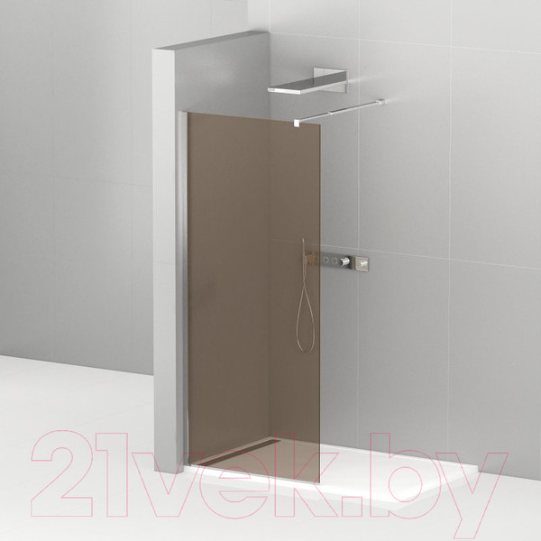 Изображение товара Душевая стенка Cezares LIBERTA-L-1-110-BR-Cr