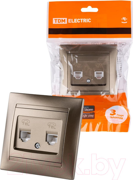 Изображение товара Розетка TDM Лама SQ1815-0718 (бронза)