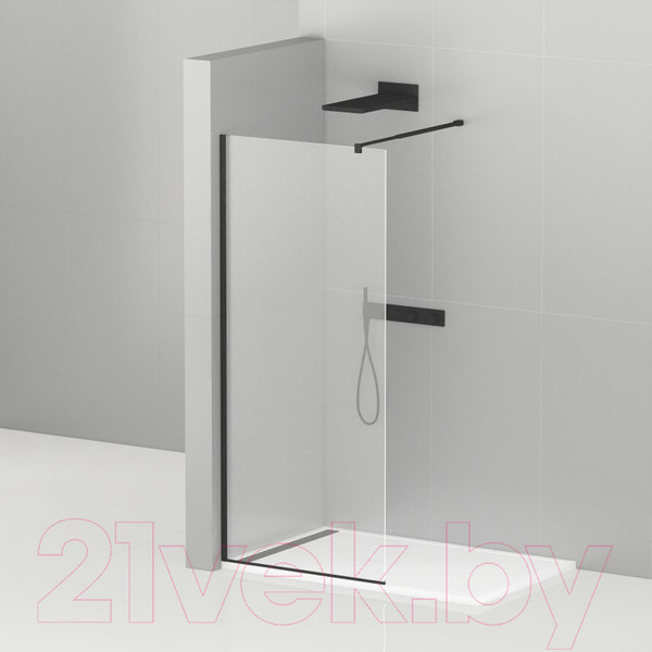 Изображение товара Душевая стенка Cezares LIBERTA-L-1-125-C-NERO