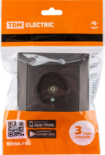 Изображение товара Розетка TDM Лама SQ1815-0517 (шоколад)