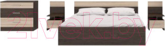 Изображение товара Комплект мебели для спальни Горизонт Мебель Леси (кантер/сонома)