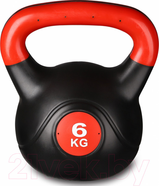 Изображение товара Гиря Indigo Sport IN125 (6кг, черный/красный)