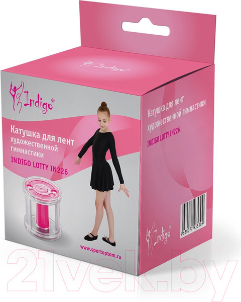 Изображение товара Катушка для гимнастической ленты Indigo Sport IN226 (розовый)