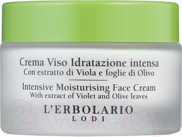 Изображение товара Крем для лица L'Erbolario Интенсивное увлажнение с экстр фиалки и листьев оливкового дерев (50мл)
