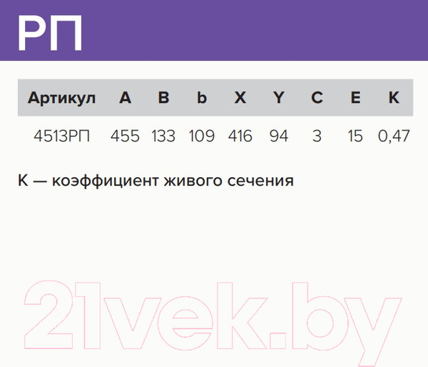 Изображение товара Решетка вентиляционная ERA 4513РП