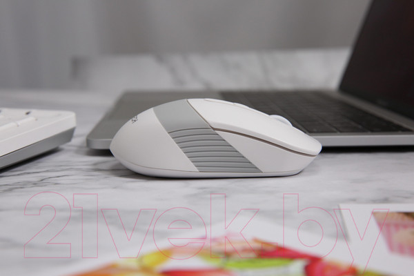 Изображение товара Мышь A4Tech Fstyler FG10 (белый/серый)