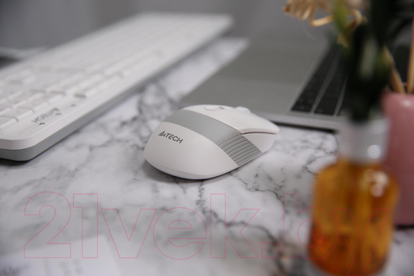 Изображение товара Мышь A4Tech Fstyler FG10 (белый/серый)