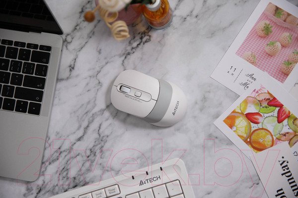 Изображение товара Мышь A4Tech Fstyler FG10 (белый/серый)