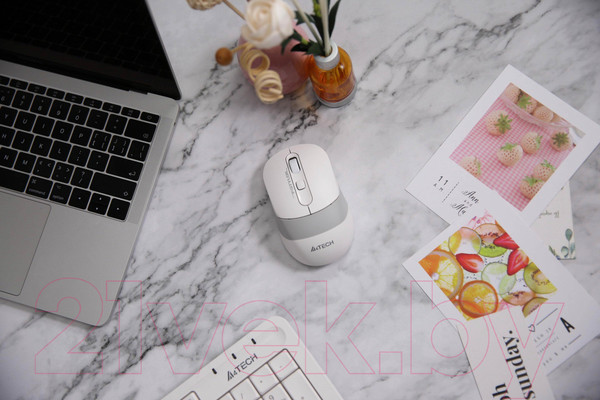 Изображение товара Мышь A4Tech Fstyler FG10 (белый/серый)