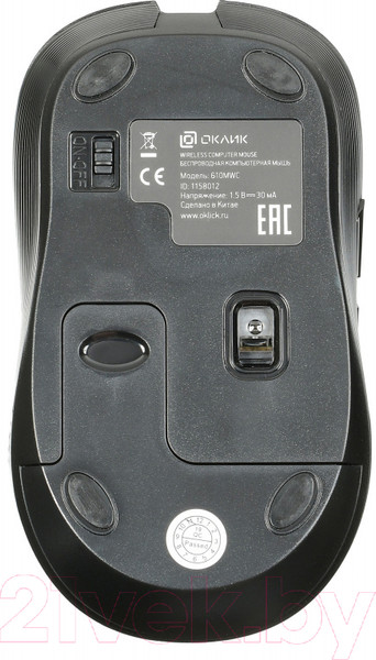 Изображение товара Мышь Оклик 610MWC (черный)