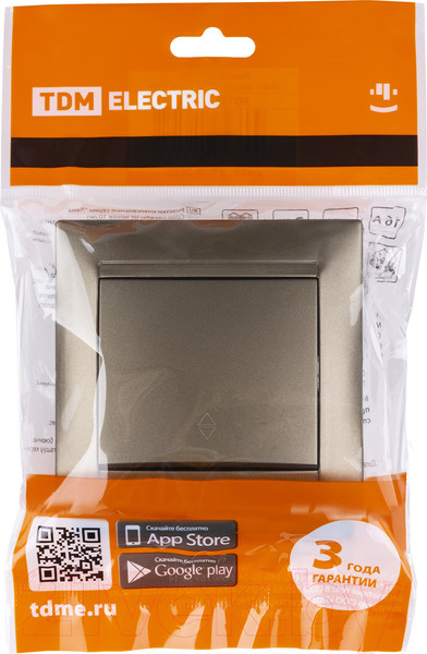 Изображение товара Выключатель TDM Лама SQ1815-0706 (бронза)