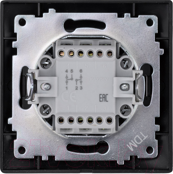 Изображение товара Выключатель TDM Лама SQ1815-0607 (графит)