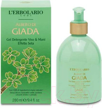 Изображение товара Гель для умывания L'Erbolario Нефритовое дерев Для лица и рук (280мл)