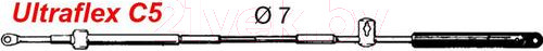 Изображение товара Трос газ-реверс Ultraflex С5 12ф