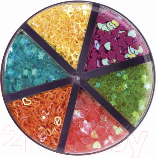 Изображение товара Блестки для декорирования Остров Сокровищ Фигурные / 662226 (6цв)