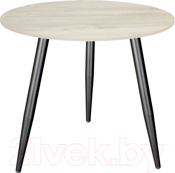 Изображение товара Обеденный стол Sheffilton SHT-T14/80 ЛДСП (черный муар/дуб беленый)