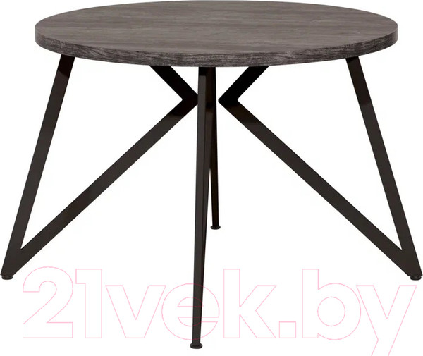 Изображение товара Обеденный стол Millwood Женева Л D100x75 (сосна пасадена/металл черный)