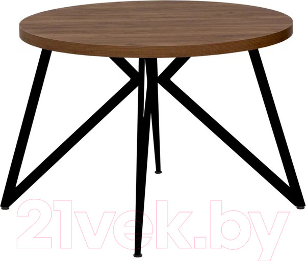 Изображение товара Обеденный стол Millwood Женева Л D110x75 (дуб табачный Craft/металл черный)
