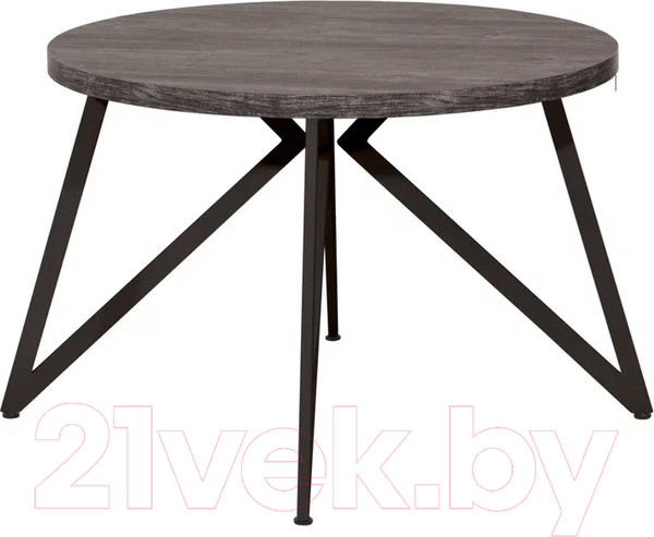 Изображение товара Обеденный стол Millwood Женева Л D110x75 (сосна пасадена/металл черный)