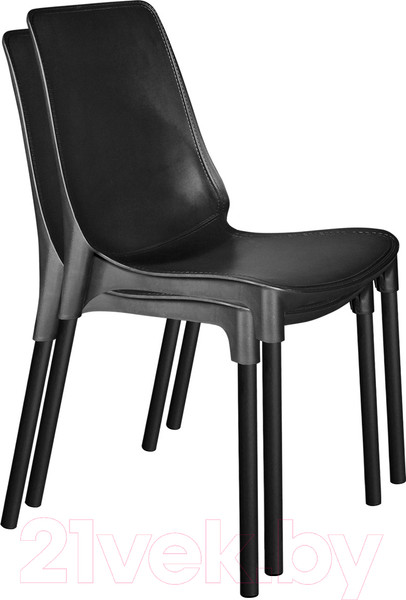 Изображение товара Стул Sheffilton SHT-S75 (черный/черный муар)