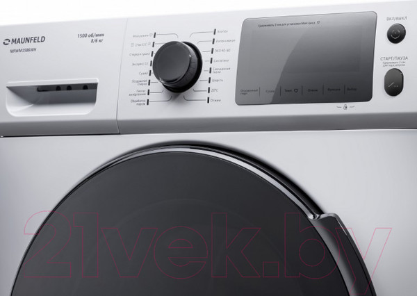 Изображение товара Стирально-сушильная машина Maunfeld MFWM1586WH
